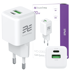ENCORE ENERGY Zidni GaN punjač 20 W, USB-A i USB-C, QC, PD, MD-2083ZC