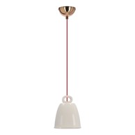 CANDELLUX LIGHTING Bijela viseća svjetiljka s keramičkim sjenilom Sewilla