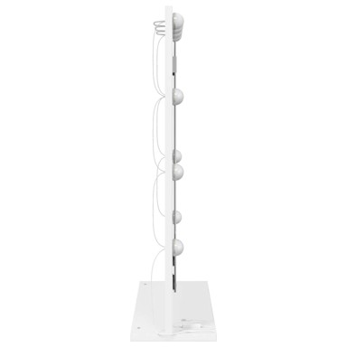 Ogledalo s LED svjetlima 70x50x18 cm, bijelo