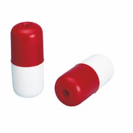 NUOVA RADE Plovak s rupom D10, 140x60 mm, bijelo-crveni