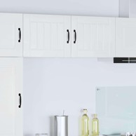 Zidni kuhinjski ormarić s policom, visoki sjaj, bijeli