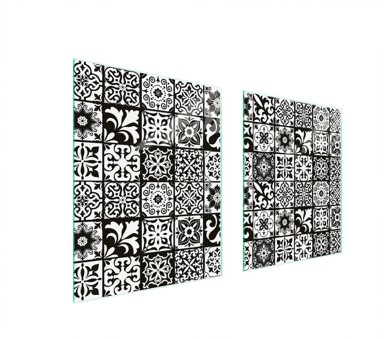 TMK Staklena zaštita za štednjak ili ploču za kuhanje 85x52, mosaic