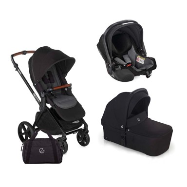 JANE Dječja kolica Muum 4, 3u1, crna