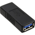 INLINE USB 3.0 adapter ženski na USB-A, crni