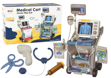Dječji set, mali doktor, stetoskop, plavi