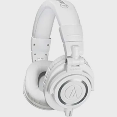 AUDIO TECHNICA Slušalice ATH-M50Xwhite, naglavne, profesionalne, bijele/crne