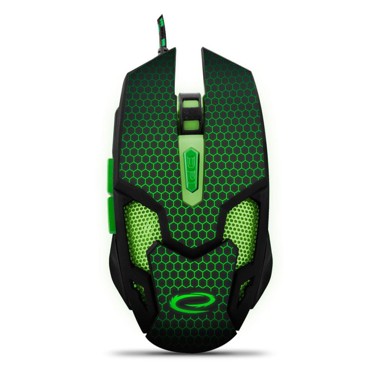 ESPERANZA Gaming miš EGM207G Cobra, USB, 2400 DPI, zelena
