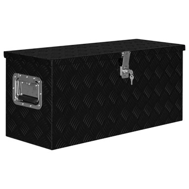 Aluminijska kutija, 80 x 30 x 35 cm, crna