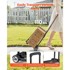 VEVOR Sklopiva kolica za prtljagu, 32 x 23,5 x 96,5 cm, crna
