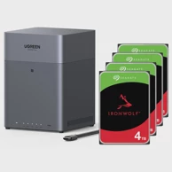 UGREEN NAS NASync DH4300 Plus, 4-bay, 16TB, 4x Seagate IronWolf 4TB