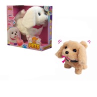 Smeđi psić, na baterije, 16cm, hoda, laje