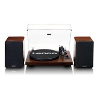 LENCO Gramofon LS-600WA, sa zvučnicima, Bluetooth 5, ugrađeno predpojačalo i pojačalo, RCA izlaz, zvučnici 2x30W RMS, 33 i 45 o/min, zvučnica Audio-Technica