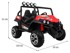 Buggy na akumulator Grand 4x4 Lift Strong, crveni, dvosjed