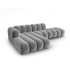 MICADONI HOME Svijetlo siva kutna garnitura (s lijevim kutom) Lupine, 299x177x70,05 cm