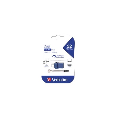 VERBATIM USB stick Dual Store'n'Go, 32 GB, USB-C/USB-A, USB 3.2 Gen 1 