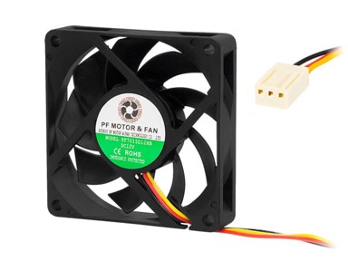BLOW Ventilator 70 x 15 mm 12 V DC, kuglični ležaj