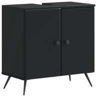 BREDA Kupaonski ormarić za sudoper 59,5 x 31,5 x 59 cm, crni