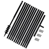 Ručna burgija za zemlju sa ručkom 80 mm i produžnom cijevi, 13 m, čelik