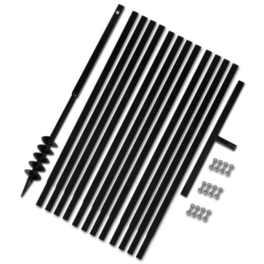 Ručna burgija za zemlju sa ručkom 80 mm i produžnom cijevi, 13 m, čelik