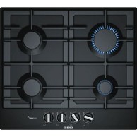 BOSCH Ugradbena ploča PCP6A6B90, plinska, 4 plamenika, 60 cm, emajl, crna