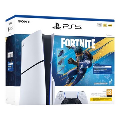 SONY Igraća konzola PlayStation 5 Slim + Fortnite Blooming Chaos, bijela