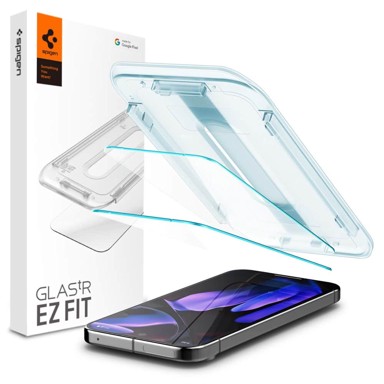 Kit Pulizia Inclusio Proteggi Schermo Spigen Glas.tR EZ Fit Per Google Pixel 9 - Confezione Da 2, Vetro Temperato 9H Protec Helmet - Foto 8