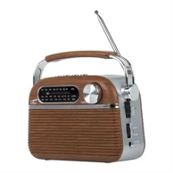 LTC Prijenosni retro radio NIDA LTC2027, FM/AM/SW, Bluetooth, USB, microSD, baterija 1200 mAh