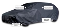 Cerada za kombi, L2, 480-505 cm, klasična, crna