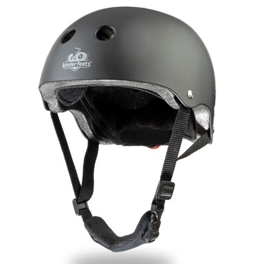 KINDERFEETS Kaciga Matte Black, crna