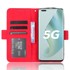 Preklopna maskica za Honor Magic 5 Pro 5G, utor za karticu, crvena