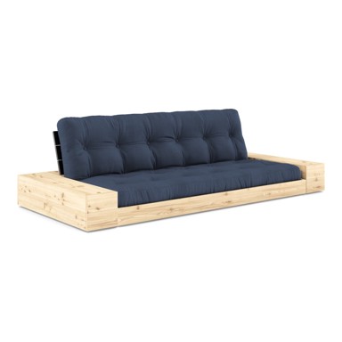 KARUP DESIGN Tamno plava sklopiva sofa 244 cm Base, 244x110x72 cm