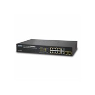 PLANET Switch 10-Port Web Managed PoE 8x 100Mbps 802.3at PoE