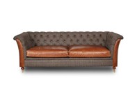 CHESTERFIELD Harris Tweed Geranium 3-Sjedišta Trosjed