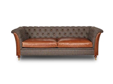 CHESTERFIELD Harris Tweed Geranium 3-Sjedišta Trosjed