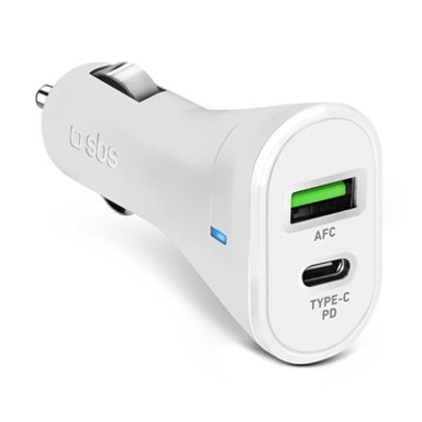 SBS Auto punjač TECRPD20W 20W USB bijeli