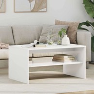 Stolić za kavu od konstruiranog drva 80 x 50 x 40 cm, bijeli