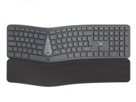 EWENT Tipkovnica EW3289 Wireless Ergonomic Multi-Connect SLO, crna