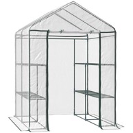 HOMESTAR Staklenik za hodanje 141x72x191 cm, zelen