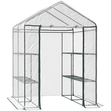 HOMESTAR Staklenik za hodanje 141x72x191 cm, zelen
