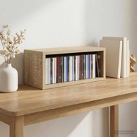 Stalak za CD-ove, 40 × 17 × 17 cm, konstruirano drvo, hrast Sonoma