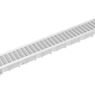 DAKOTA Odvod kanalica s pocinčanom rešetkom PVC PEGASUS 120X130X1000 mm