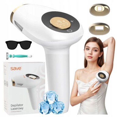 Laserski epilator bezbolan za tijelo IPL, bikini, lice, hlađenje