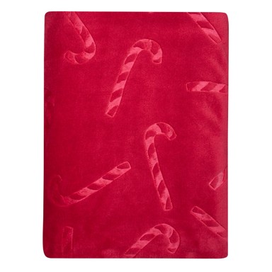 Deka božićna Candy Cane 130×170 cm, crvena