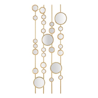 MAURO FERRETTI Zidni metalni ukras Small Mirrors, 35,5 x 90 cm