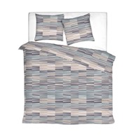Posteljina Saten Tuiles Petrol Taupe 200x200cm + 2x60x80cm