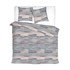 Posteljina Saten Tuiles Petrol Taupe 200x200cm + 2x60x80cm