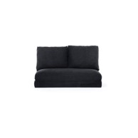 BALCAB HOME Crna sklopiva sofa 120 cm Taida, 120x68x26 cm