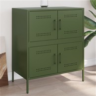 Komoda maslinastozeleni 68 x 39 x 79 cm čelična