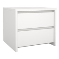 TVILUM Bijeli noćni ormarić Next