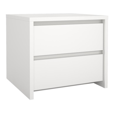 TVILUM Bijeli noćni ormarić Next